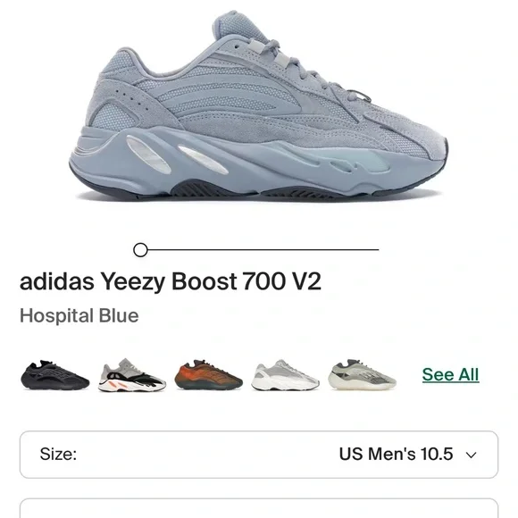 adidas gazelle silver green womens Adidas Yeezy Boost 700 Hospital Blue Men's  Pimp Kicks